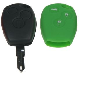 Obrázek z Silikonový obal pro klíč Renault 3-tlačítkový, zelený 