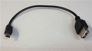 Obrázek z Propojovací kabel s konektorem USB mini A zástrčka / USB A zásuvka 