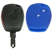 Obrázek Silikonový obal pro klíč Renault 2-tlačítkový, modrý