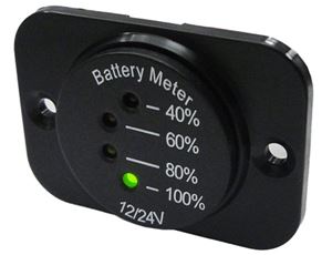 Obrázek z LED indikátor baterie 12-24V včetně panelu 