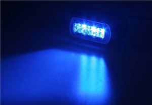Obrázek z PROFI výstražné LED světlo vnější, modré, 12-24V, ECE R65 