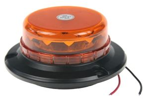 Obrázek z LED maják, 12-24V, 12x3W oranžový fix, ECE R65 