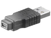 Obrázek USB redukce USB A samec - mini USB samice