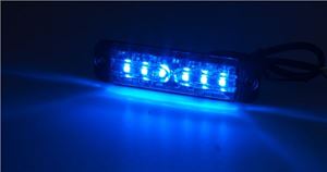 Obrázek z LINEAR LED 6x5W LED, 12-24V, modrý, ECE R65 