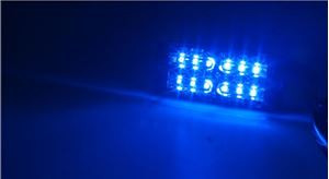 Obrázek z LINEAR LED dual 12x5W LED, 12-24V, modrý, ECE R65 