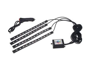 Obrázek z LED podsvětlení vnitřní/vnější RGB 5V USB, bluetooth, 4 pásky 