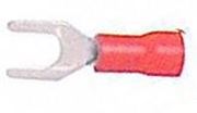 Obrázek Kabelová vidlička M4 červená, 100ks