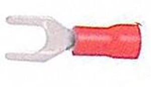 Obrázek z Kabelová vidlička M4 červená, 100ks 