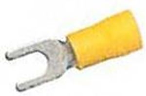 Obrázek z Kabelová vidlička M4 žlutá, 100 ks 