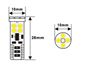 Obrázek z LED T10 bílá, 12-24V, 12LED/3030SMD 