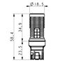 Obrázek z LED T20 (7440) oranžová, 12-24V, 30LED/3030SMD 