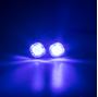 Obrázek z 2x PROFI výstražné LED světlo vnější modré, 12-24V, ECE R65 