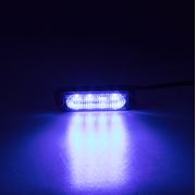 Obrázek SLIM výstražné LED světlo vnější, modré, 12-24V, ECE R65