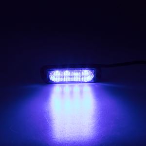 Obrázek z SLIM výstražné LED světlo vnější, modré, 12-24V, ECE R65 
