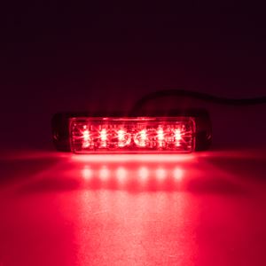Obrázek z LINEAR LED 6x5W LED, 12-24V, červený, ECE R10 