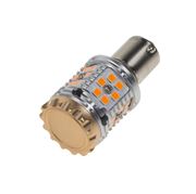 Obrázek LED BAU15s oranžová, CAN-BUS, 12-24V, 30LED/3030SMD