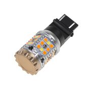 Obrázek LED T20 (3157) bílá/oranžová, CAN-BUS, 12V, 40LED/3030SMD