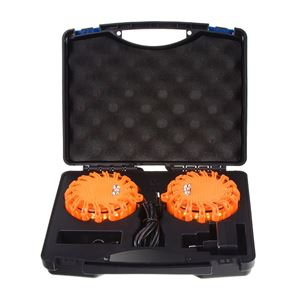 Obrázek z x LED výstražné světlo 16LED, oranžové, set 2ks 