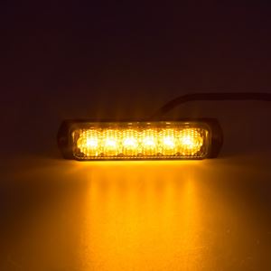 Obrázek z SLIM výstražné LED světlo vnější, oranžové, 12-24V, ECE R65 