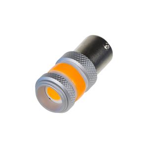 Obrázek z LED BAU15s oranžová, COB 360⁰, 9-60V, 12W 