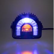 Obrázek PROFI LED výstražné světlo-oblouk 10-80V modré, 138x126mm