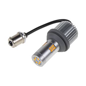 Obrázek z LED BAU15s oranžová, CAN-Bus, 12-24V, 30LED/3030SMD 