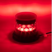Obrázek PROFI LED maják 12-24V 24x3W červený čirý 133x110mm, ECE R10