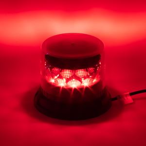 Obrázek z PROFI LED maják 12-24V 24x3W červený čirý 133x110mm, ECE R10 