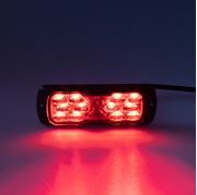 Obrázek PROFI LED výstražné světlo 12-24V 11,5W červené ECE R65 114x44mm
