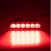 Obrázek PROFI výstražné LED světlo vnější, červené, 12-24V