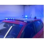 Obrázek LED rampa 1442mm, modrá/červená + 2x LED maják