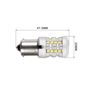 Obrázek z LED BA15S bílá, 12V, CAN-Bus, 26LED SMD 