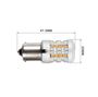 Obrázek z LED BA15S oranžová, 12V, CAN-Bus, 26LED SMD 