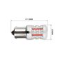 Obrázek z LED BA15S červená, 12V, CAN-Bus, 26LED SMD 