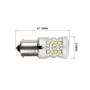 Obrázek z LED BAU15S bílá, 12V, CAN-Bus, 26LED SMD 