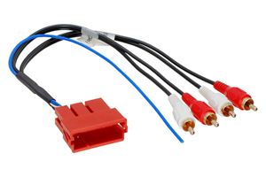 Obrázek z AUX výstupní adaptér - redukce MINI ISOsamec/RCAsamec (252100) 