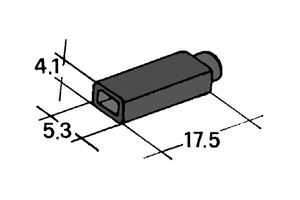 Obrázek z Kryt dutinky 2,8mm cerny 