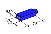 Obrázek Kryt dutinky 2,8mm modry