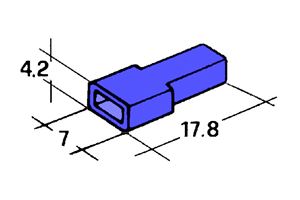 Obrázek z Kryt dutinky 4,8mm modry 