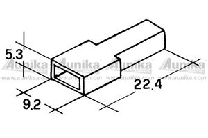 Obrázek z Kryt dutinky 6,3mm bily 