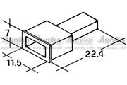 Obrázek Kryt koliku 6,3mm bily