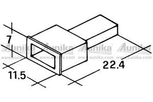 Obrázek z Kryt koliku 6,3mm bily 