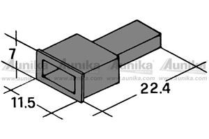 Obrázek z Kryt koliku 6,3mm cerny 