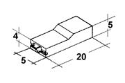 Obrázek Kryt dutinky 2,8mm bily