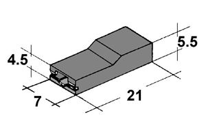 Obrázek z Kryt dutinky 4,8mm cerny 