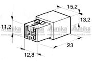 Obrázek Kryt 2ks dutinky 6,3 mm