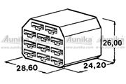 Obrázek Kryt 11 ks dutinky 6,3 mm