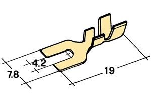 Obrázek z Kabelove vidlicka Ø 4,2mm 