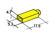 Obrázek Kryt dutinky 2,8mm zluty