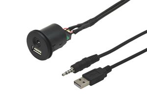 Obrázek z USB / JACK 4pol. prodluzovaci kabel 